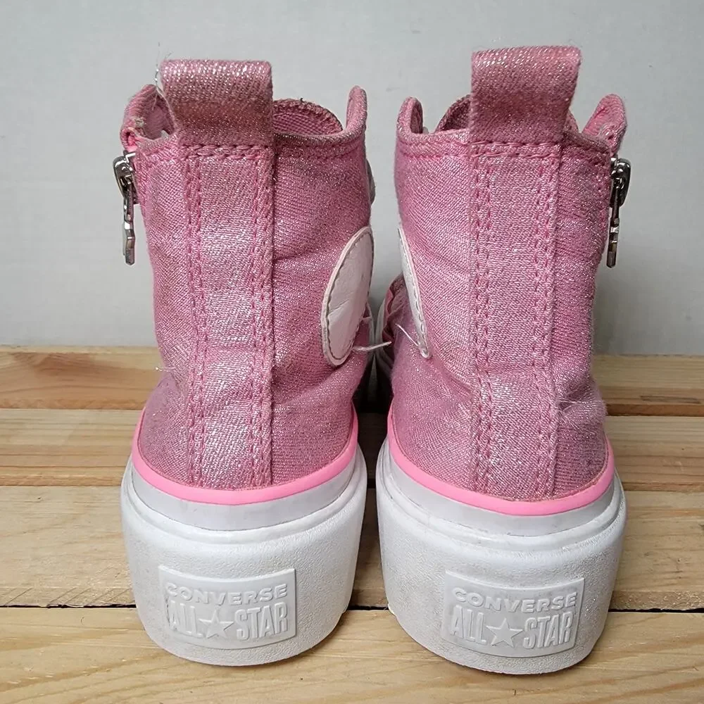 Converse Chuck Taylor All Star Lugged Lift Platform Prism Glitter - Size Youth 3